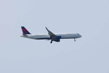 Delta Air Lines Airbus 321-211 N343DN Boston Logan Uluslararası Havalimanı (BOS), Boston, Massachusetts MA, ABD. 