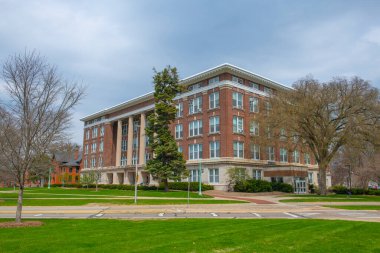 Michigan Eyalet Üniversitesi 'ndeki Tarım Salonu, Doğu Lansing, Michigan MI, ABD. Tarım Salonu, Tarım ve Tabii Kaynaklar Koleji 'nin evidir.. 