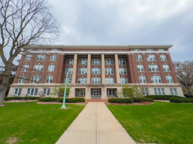 Michigan Eyalet Üniversitesi 'ndeki Tarım Salonu, Doğu Lansing, Michigan MI, ABD. Tarım Salonu, Tarım ve Tabii Kaynaklar Koleji 'nin evidir.. 