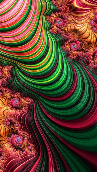 Fraktális Grafikai Absztrakt Festészet Art Háttér Textúra Színes Geometriai Alkotás — Stock Fotó