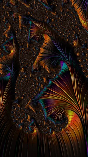 Fraktalne Graficzne Abstrakcyjne Malarstwo Artystyczne Tekstura Tła Kolorowe Geometryczne Dzieła — Zdjęcie stockowe