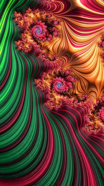 Fraktal Grafik Soyut Boyama Sanatı Arkaplan Dokuları Renkli Geometrik Sanatlar — Stok fotoğraf