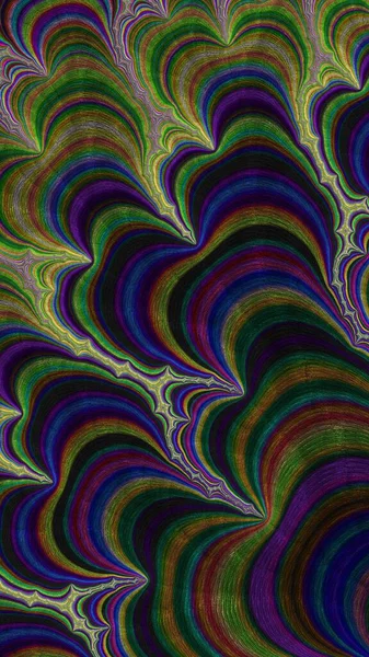 Fraktális Grafikai Absztrakt Festészet Art Háttér Textúra Színes Geometriai Alkotás — Stock Fotó