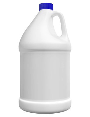 Beyaz arkaplanda izole edilmiş plastik şişe 