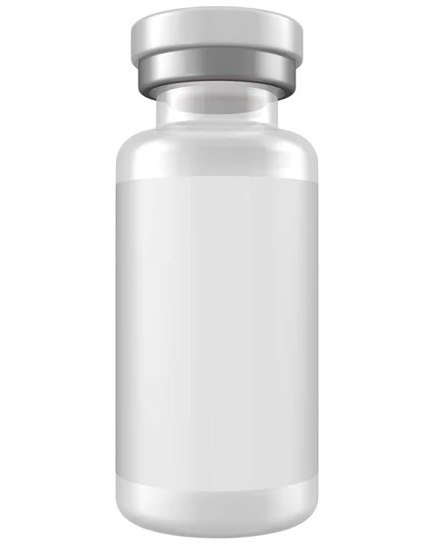 Rendering Blank White Plastic Bottle Black White Background — Stock Photo, Image