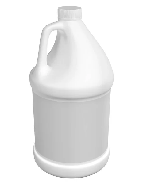 Бутылка Молока Изолированы Белом Фоне Иллюстрация — стоковое фото
