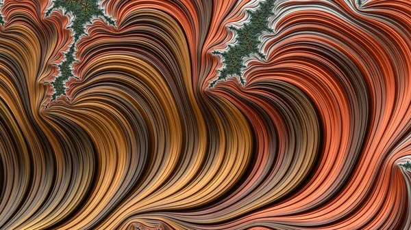 カラフルな波状の背景の3 Dレンダリング — ストック写真