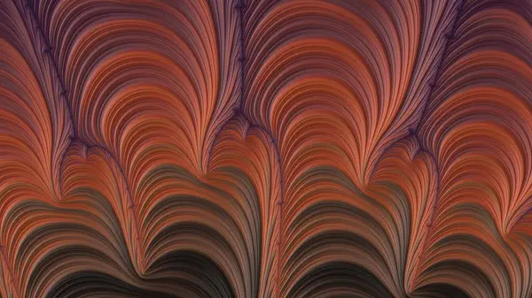 Donkeroranje Vectorachtergrond Met Gebogen Lijnen Kleurrijke Abstracte Illustratie Met Gradiëntcurves — Stockfoto