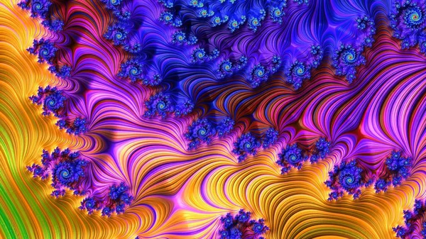 Абстрактный Красочный Цифровой Фон Волнистая Текстура Искусства — стоковое фото