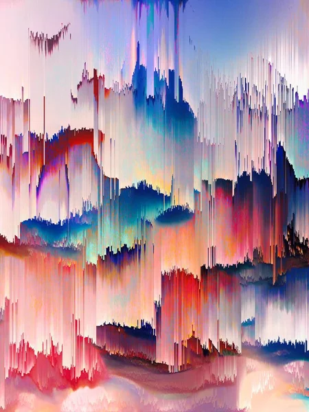 Abstrakter Psychedelischer Hintergrund Illustration Mit Farbiger Textur — Stockfoto