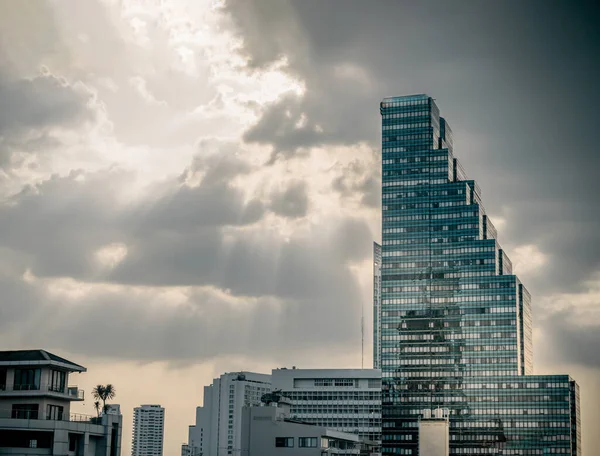 Bangkok Thajsko Listopadu 2022 Architektonický Pohled Moderní Výškovou Budovu Pozadí — Stock fotografie