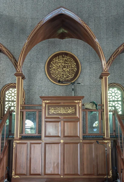 2023년 10일 모스크 내부의 디자인 건물의 세부사항 이슬람의 이슬람 이슬람교 — 스톡 사진