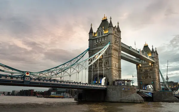 Londres Reino Unido Fevereiro 2024 Bela Vista Panorâmica Famosa Ponte — Fotografia de Stock