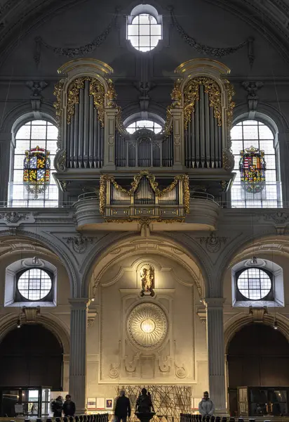 Μόναχο Γερμανία Δεκ 2023 Εσωτερική Αρχιτεκτονική Άποψη Της Εκκλησίας Του Εικόνα Αρχείου