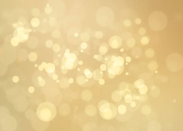 Golden blurred bokeh lights background - Christmas Winter Holiday background  