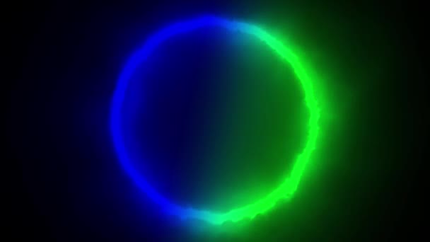 Obrotowy Krąg Składający Się Dwóch Kolorów Które Zmieniają Się Powoli — Wideo stockowe