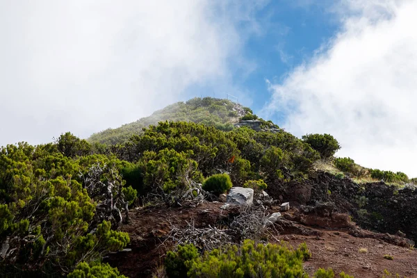 Trekking Path Highest Point Madeira Pico Ruivo Bottom View — Stock Photo, Image