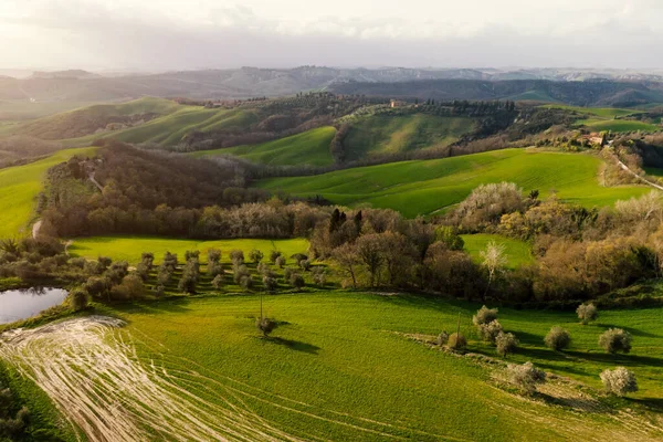 Colinas Toscana Itália — Fotografia de Stock
