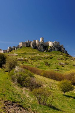 Slovakya 'daki Spiski Hrad - Eski taş ortaçağ kalesi