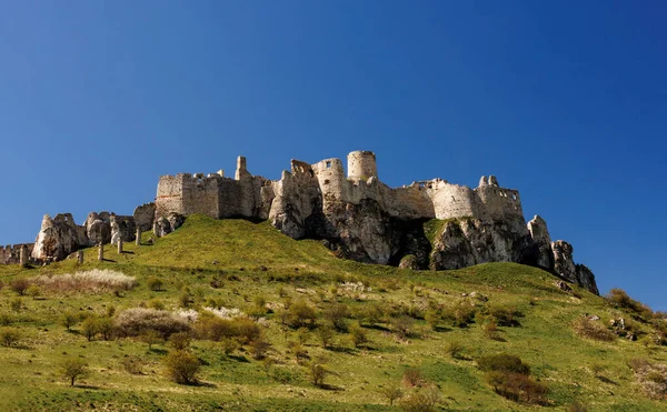 Spiski Hrad Eslováquia Antigo Castelo Medieval Pedra — Fotografia de Stock
