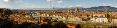 Florence Skyline 'ın büyük manzarası. İtalyan şehir manzarası