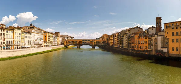 Ancient Italian Architecture Florence Waterfront Italy — Stock Photo, Image