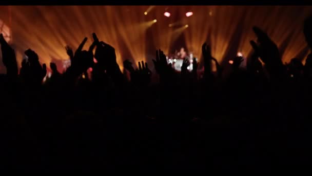 Cheering People Crowd Dance Floor Music Concert — 비디오