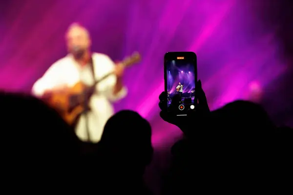 A crowd enjoying a live music performance at a popular concert.