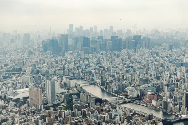 Tokyo Skytree Gözlem Güvertesi 'nden Tokyo' nun en iyi görüntüsü