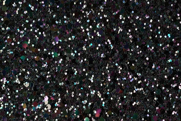 Glänsande Glitter Struktur Mörk Bakgrund Närbild — Stockfoto