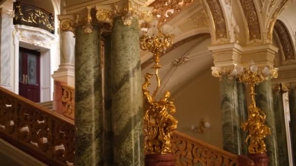 Odessa Opera Bale Tiyatrosu Dış Görünüşü — Stok video