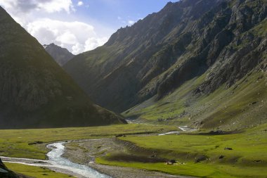 Jammu ve Kashmir 'deki Zojila geçidi, Hindistan, Asya