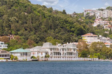Art nouveau style building of the Egyptian Consulate, located in Bebek, Istanbul, Turkey, at the European side of Bosphorus strait