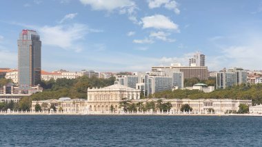 Dolmabahce Palace, located at Besiktas district of Istanbul, Turkey, on the European coast of the Bosporus strait, main administrative center of the Ottoman Empire formerly