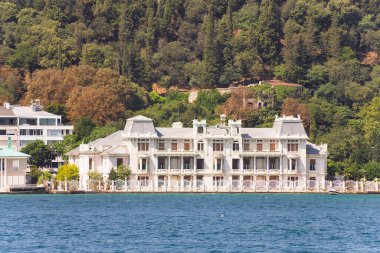 Art nouveau style building of the Egyptian Consulate, located in Bebek, Istanbul, Turkey, at the European side of Bosphorus strait