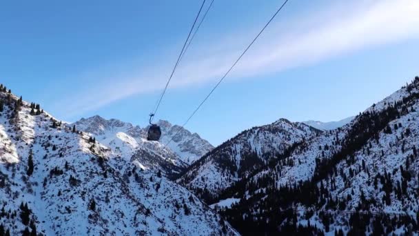 Góry Amaty Kazachstan Grudnia 2022 Medeo Symbulak Mountain Resort — Wideo stockowe