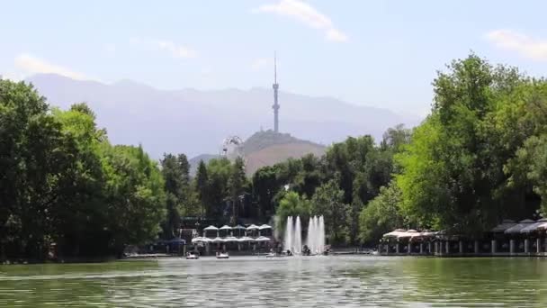 Almaty Cazaquistão Agosto 2022 Central Park Almaty — Vídeo de Stock