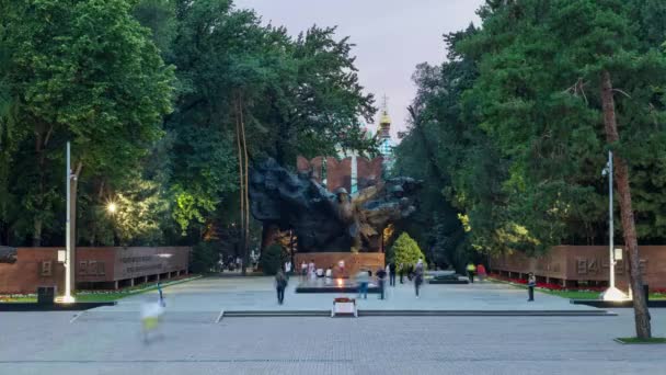 Lmaty City Kazakhstan May 2022 Monument Memorial Glory Park Named — Video