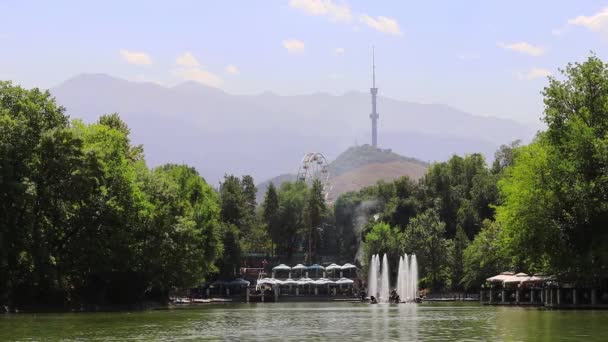 Almaty Kazachstan Sierpnia 2022 Central Park Almaty — Wideo stockowe