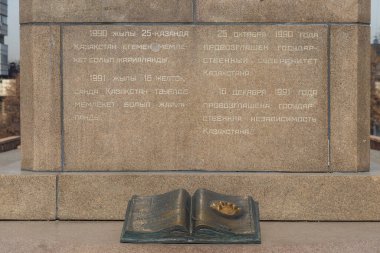 People in the central square. Almaty City Kazakhstan. 22 February 2023. People on Almaty streets