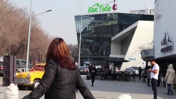 Ałmaty Kazachstan Marca 2023 Świętując Nauryz Arbat — Wideo stockowe