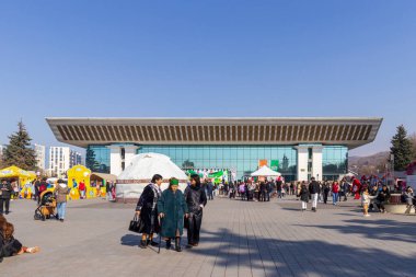 Almaty Kazakistan 23 Mart 2023. Nauryz Kutlaması