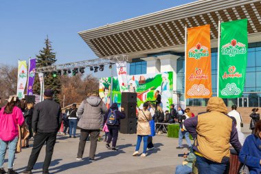 Almaty Kazakistan 23 Mart 2023. Nauryz Kutlaması