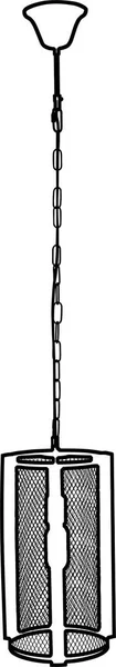 シャンデリア ラスター ドローイング ペンダントライト要素 白を基調としたモダンなシャンデリア 装飾アクセサリーのデザイン ラスターイラストスケッチ — ストック写真