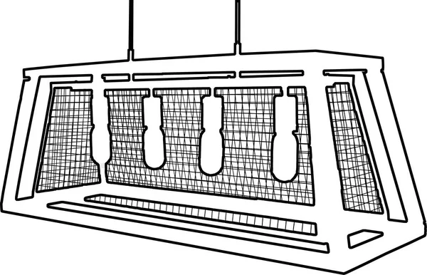 Kronleuchter Raster Zeichnung Pendelleuchtelement Moderner Kronleuchter Auf Weißem Hintergrund Dekoratives — Stockfoto
