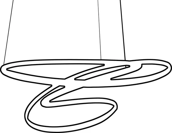吊灯栅形图 五光十色白色背景的现代吊灯 装饰配件的设计 栅格插图草图 — 图库照片