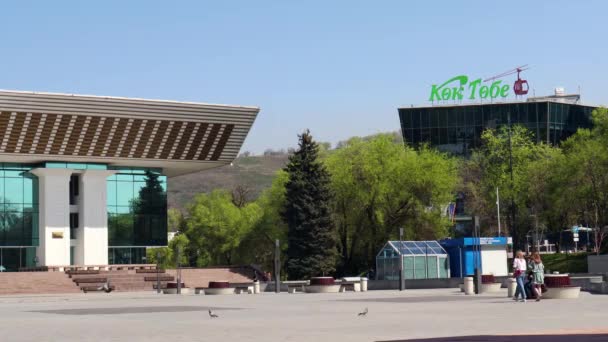 Almaty Stadt Almaty Kasachstan April 2023 Palast Der Republik Der — Stockvideo