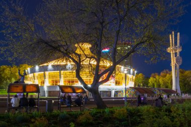 Almaty City Kazakistan 27 Nisan 2023. Kazak Devlet Sirki