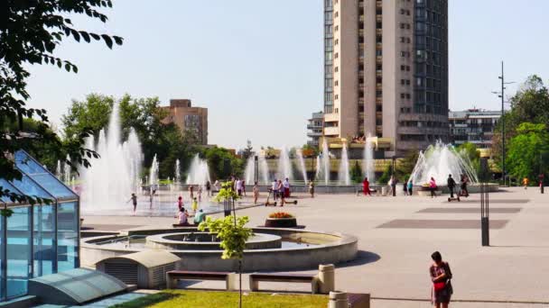 阿拉木图市 2022年6月20日哈萨克斯坦阿拉木图市Kazakshtan旅馆 阿拉木图最受欢迎的建筑 — 图库视频影像