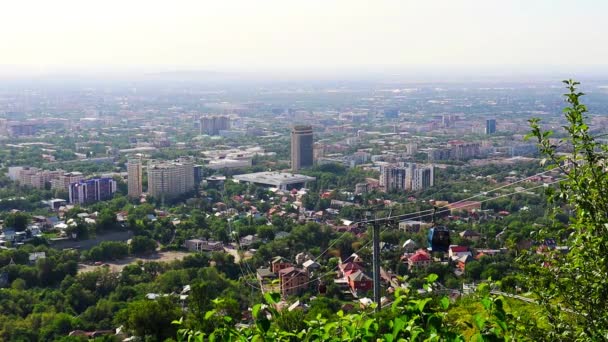 Miasto Almaty Ałmaty Kazachstan Czerwca 2022 Widok Kok Tobe Hill — Wideo stockowe